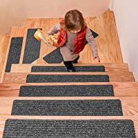 DanceWhale Juego de 15 Alfombrillas para Escaleras (20 x 76 cm)- Antideslizantes Autoadhesivo Tapetes de Seguridad para…